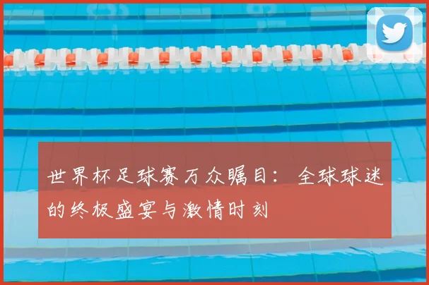 世界杯足球赛万众瞩目：全球球迷的终极盛宴与激情时刻