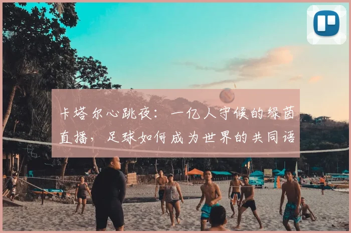 卡塔尔心跳夜:一亿人守候的绿茵直播,足球如何成为世界的共同语言